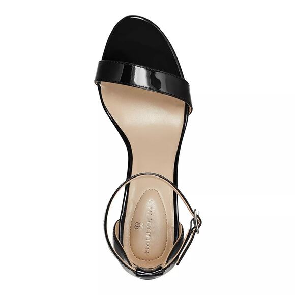 Bandolino Women Ankle Strap Sandals Armory 3 Size US 10M Navy Dark Blue Faux Pat - Picture 4 of 5